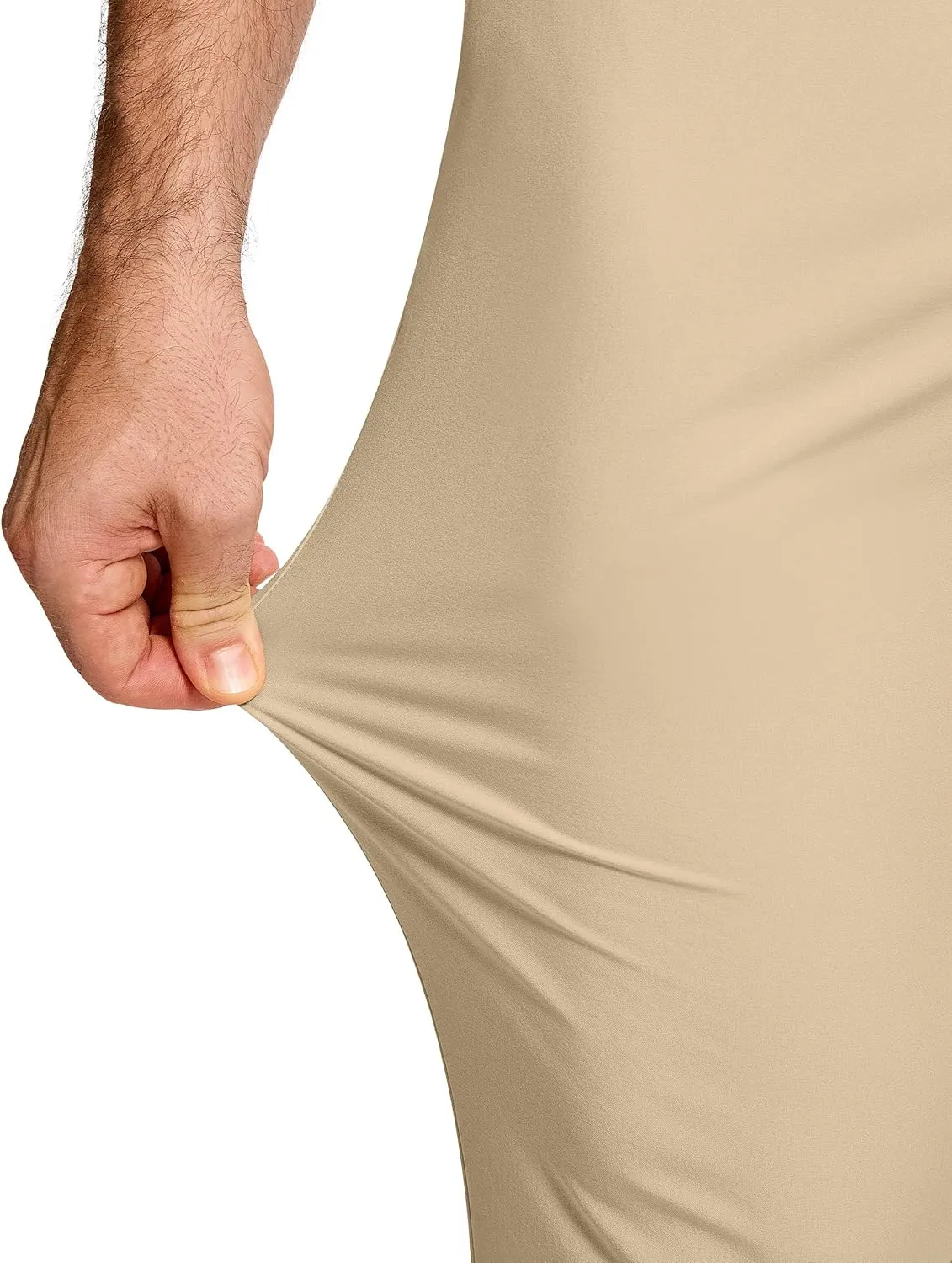 Men's Golf Dress Pants 30" Inseam Stretch Skinny Tapered Lightweight Breathable Chino Trousers with Pockets for Casual Work