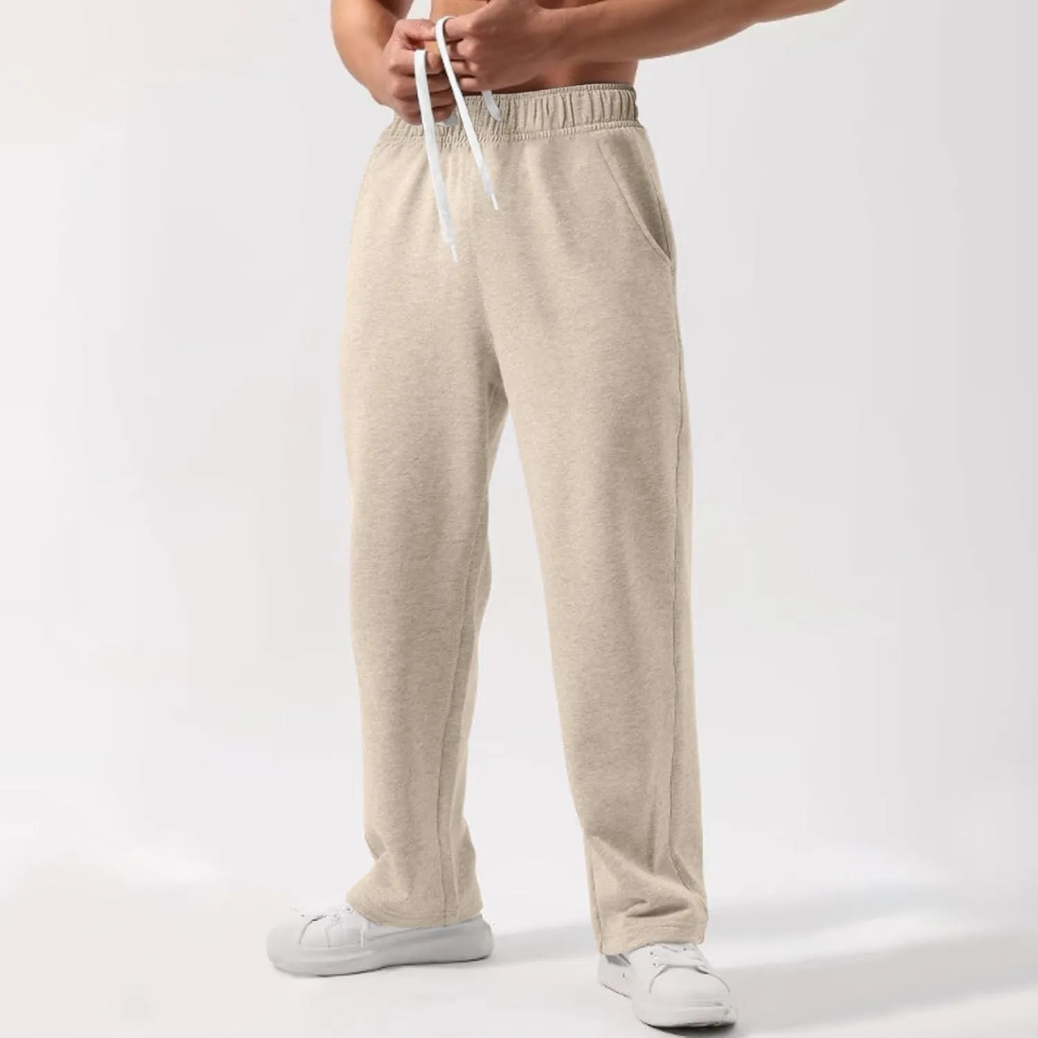 Men's Hiking Pants Cargo Pants Lightweight Stretch Joggers Casual Drawstring Pants Sweatpants Loose Fit with Pockets