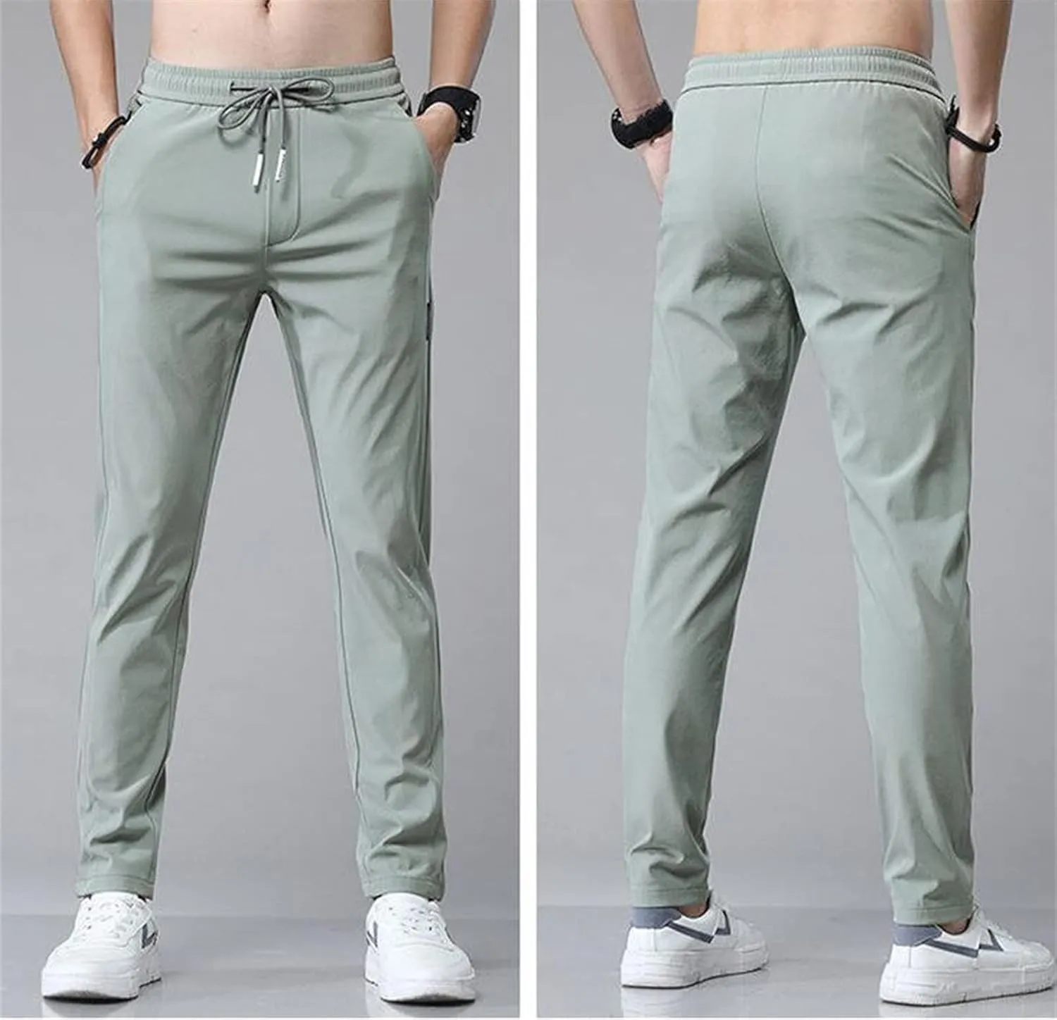Mens Pant, Quick Drying Stretch Relax Fit Joggers Pant, Casual Comfy Sweatpants Trousers, Athletic Hiking Travel Pant