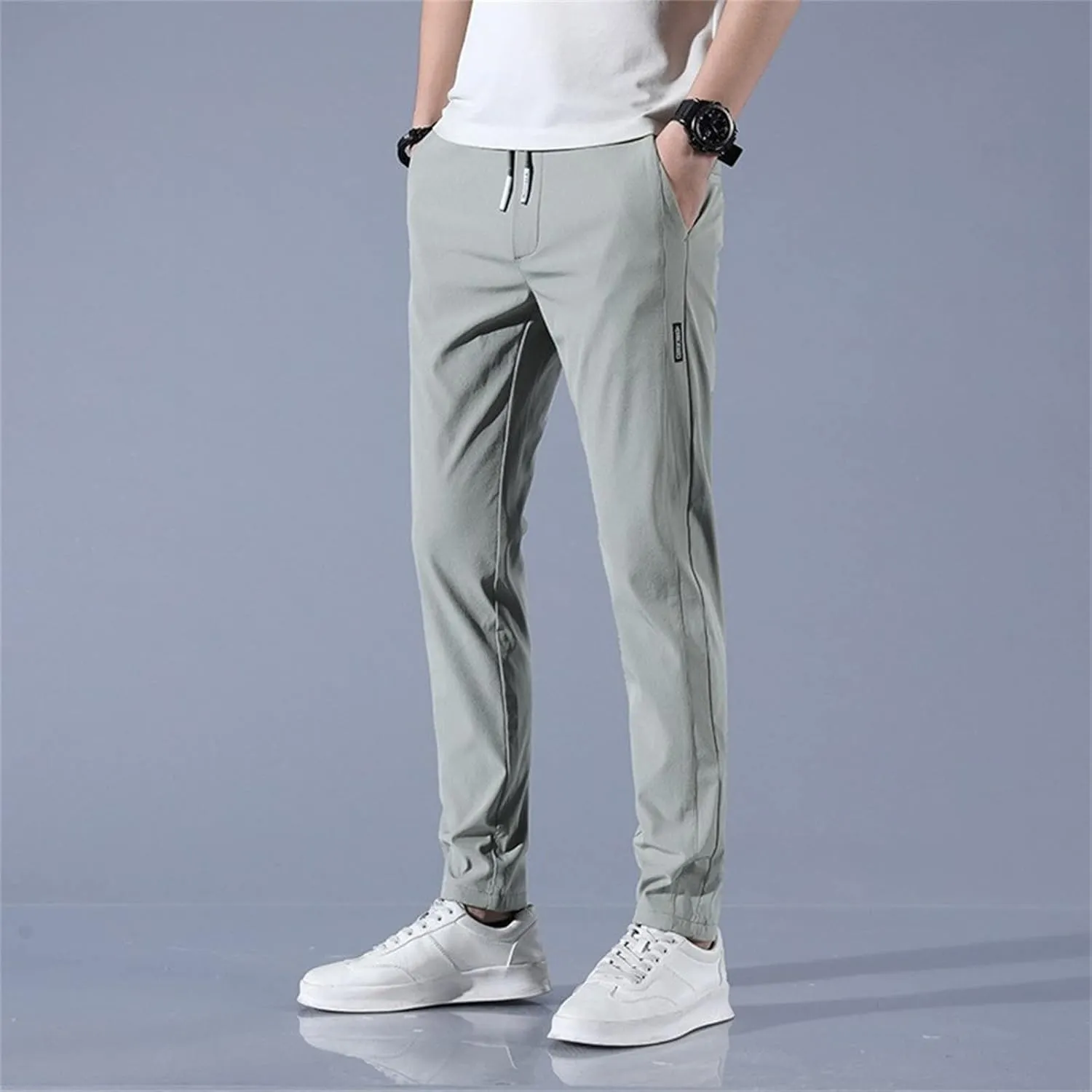 Mens Pant, Quick Drying Stretch Relax Fit Joggers Pant, Casual Comfy Sweatpants Trousers, Athletic Hiking Travel Pant