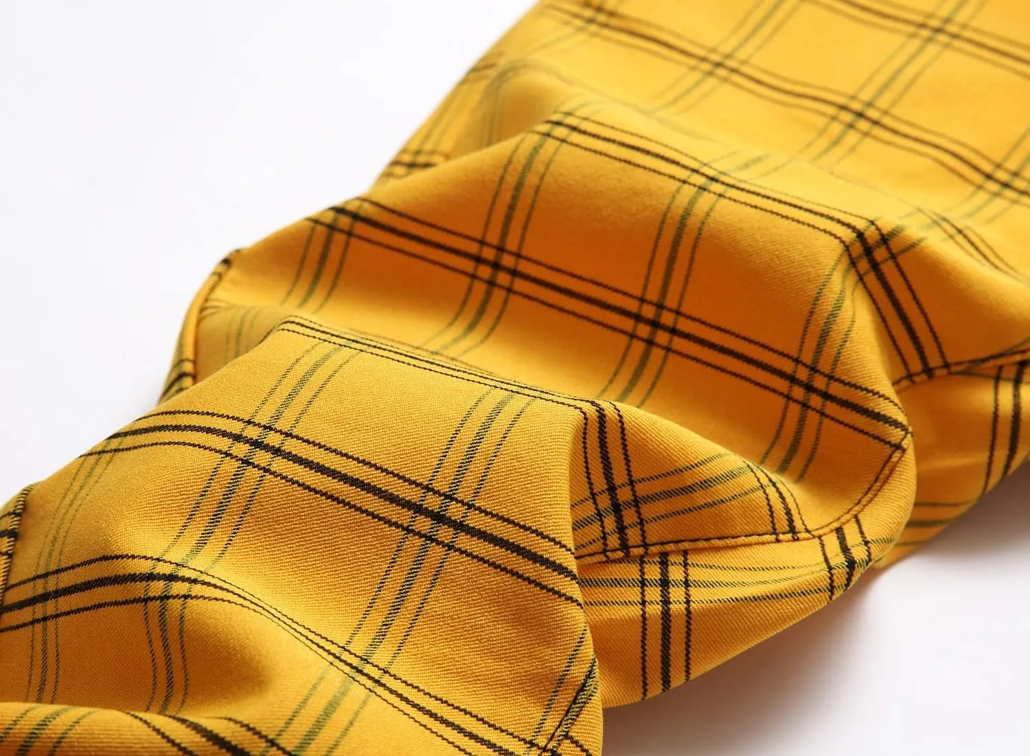NOVOCCT Plaid Pants for Men - Skinny Mens Dress Pants - Stretch Slim Fit Business Casual Dress Chinos for Men