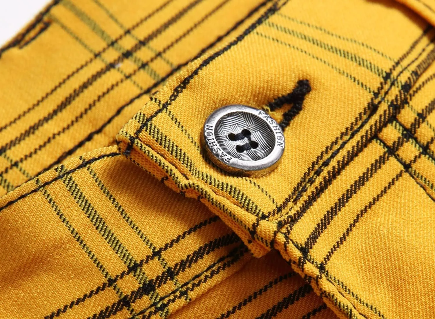 NOVOCCT Plaid Pants for Men - Skinny Mens Dress Pants - Stretch Slim Fit Business Casual Dress Chinos for Men