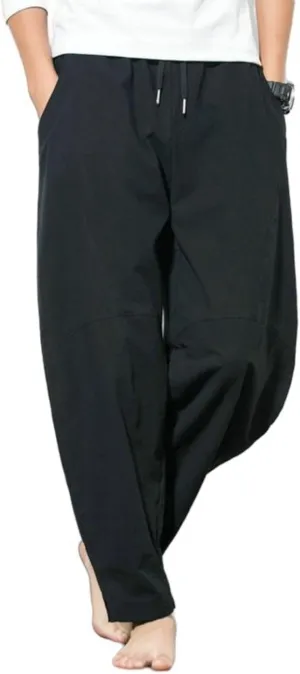 Parachute Harem Chinese Pants - Kung Fu Yoga Balloon Loose Large Pocket Bloomer Trousers Clothing for Women Men