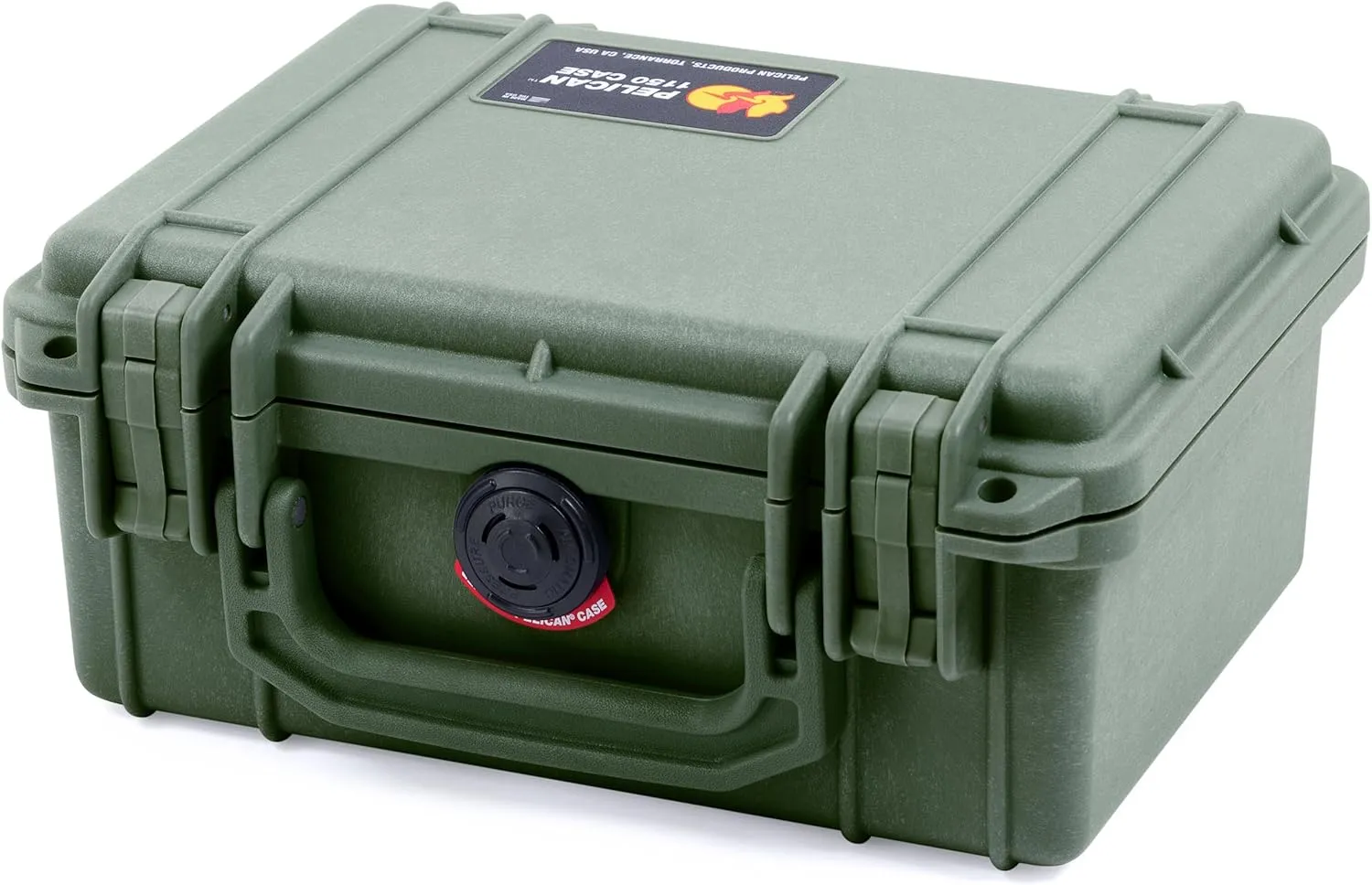 Pelican 1150 Case, OD Green, Pick & Pluck Foam with Convolute Lid Foam
