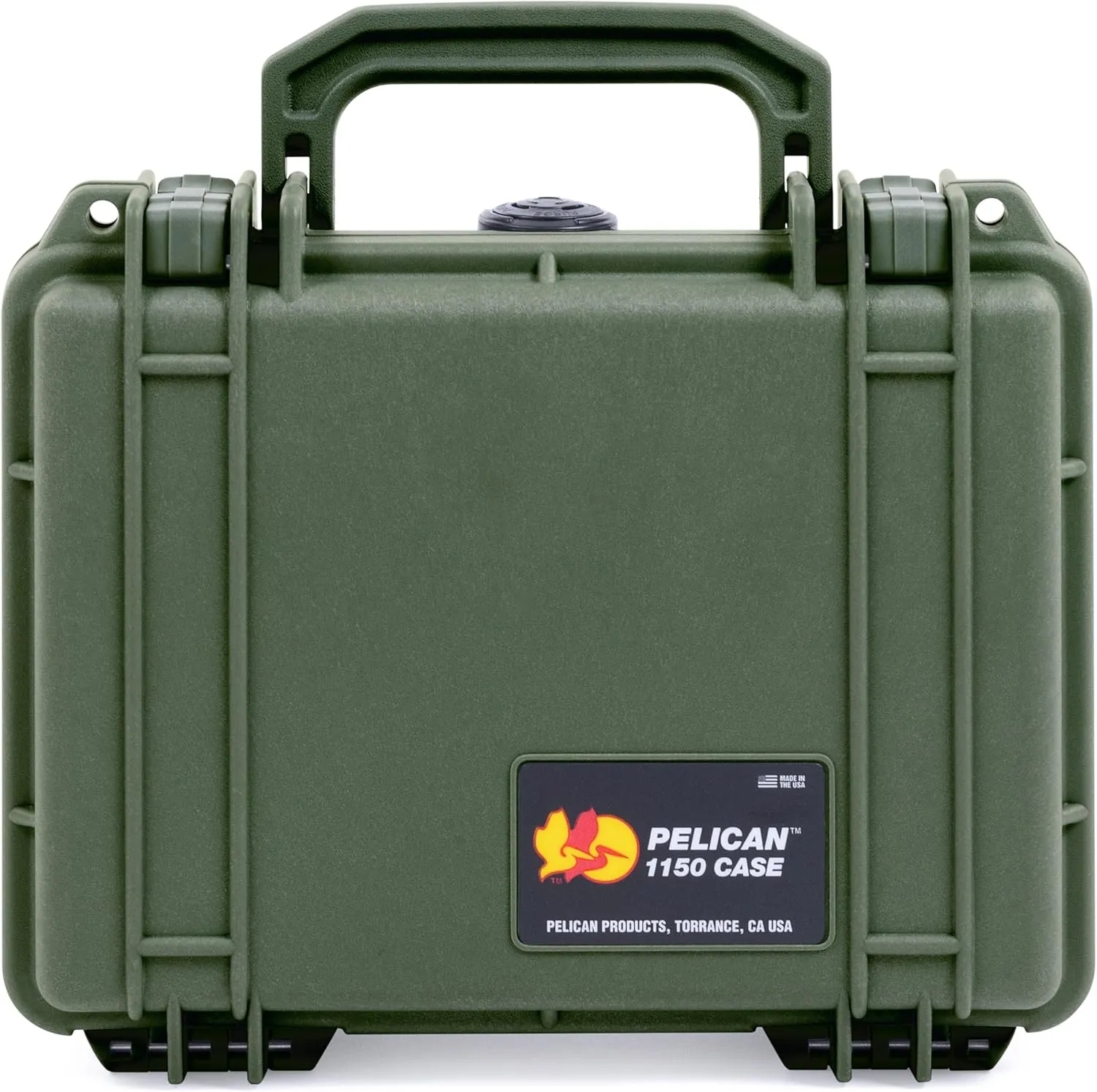 Pelican 1150 Case, OD Green, Pick & Pluck Foam with Convolute Lid Foam