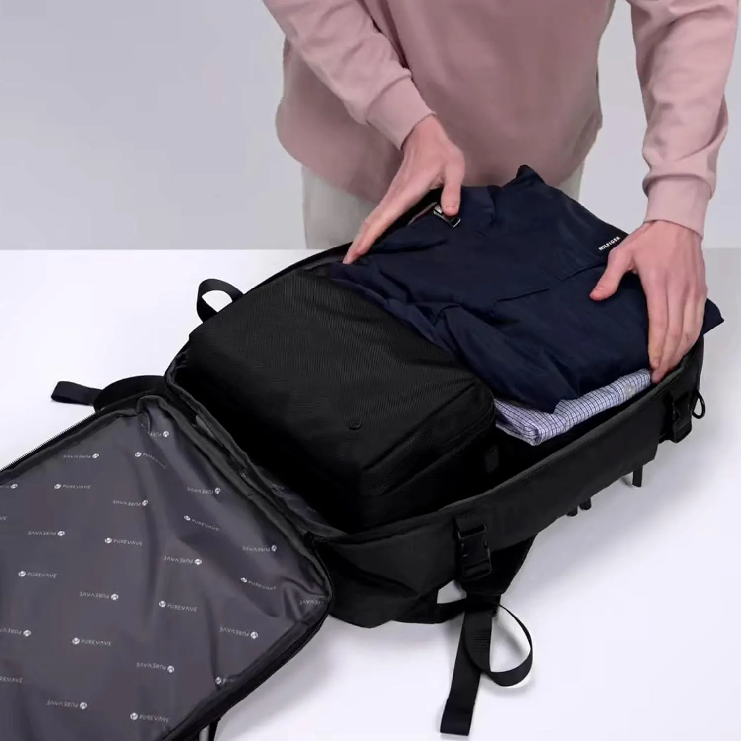 PUREVAVE YKK Zipper Travel Laptop Backpack for Men, and Women