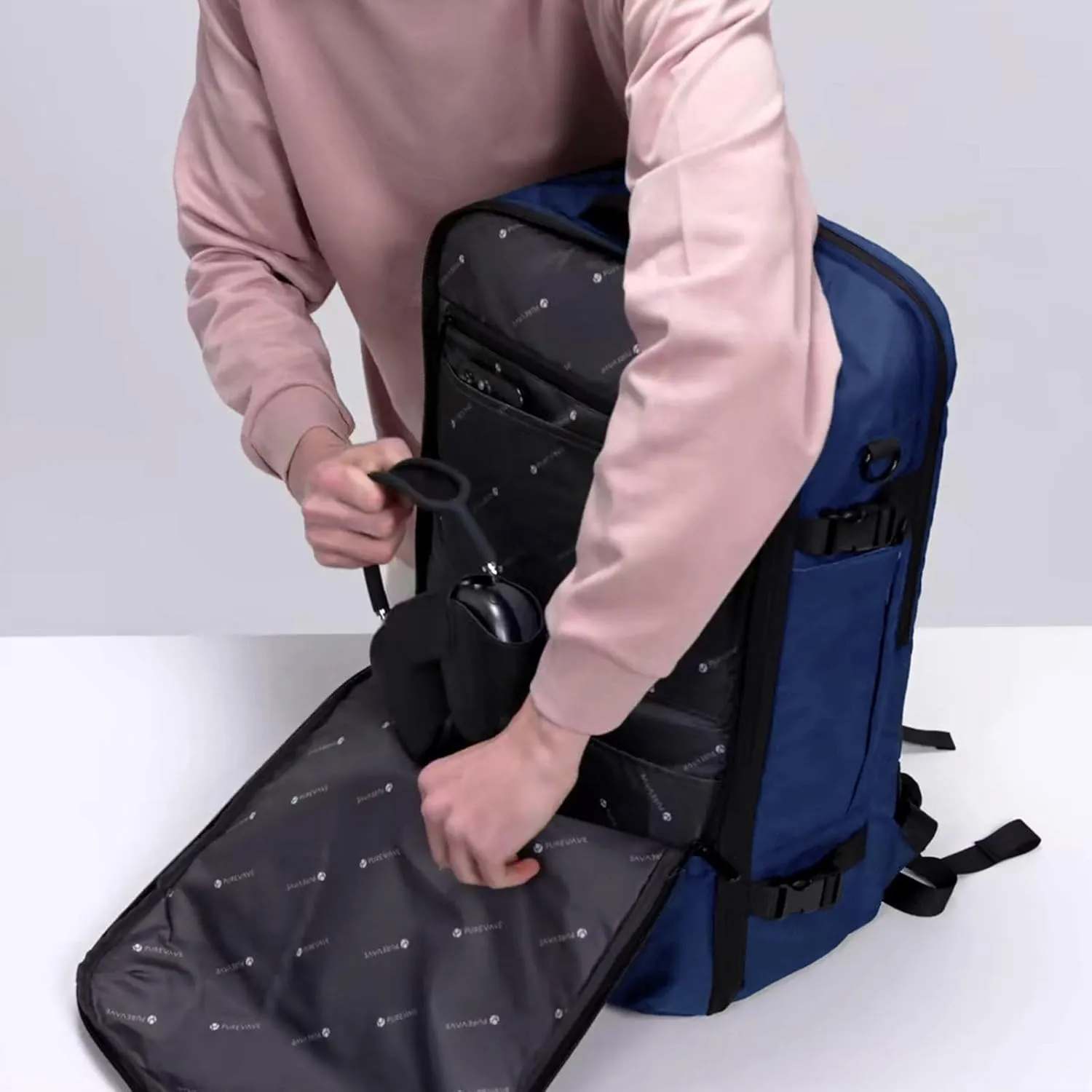 PUREVAVE YKK Zipper Travel Laptop Backpack for Men, and Women