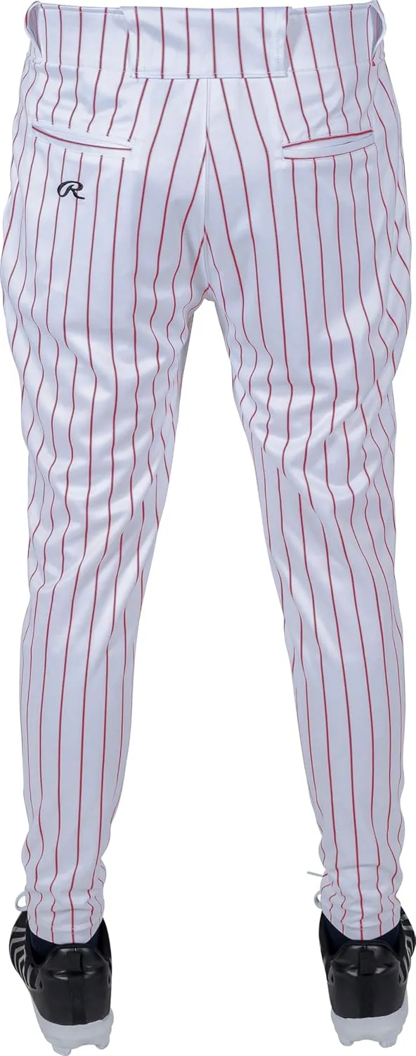 Rawlings Boys' PRO 150 Series Baseball Pants | Tapered Jogger Fit | Youth Sizes | Pinstripe | Multiple Colors