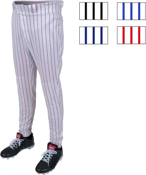 Rawlings Boys' PRO 150 Series Baseball Pants | Tapered Jogger Fit | Youth Sizes | Pinstripe | Multiple Colors
