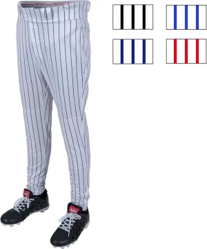 Rawlings Boys' PRO 150 Series Baseball Pants | Tapered Jogger Fit | Youth Sizes | Pinstripe | Multiple Colors
