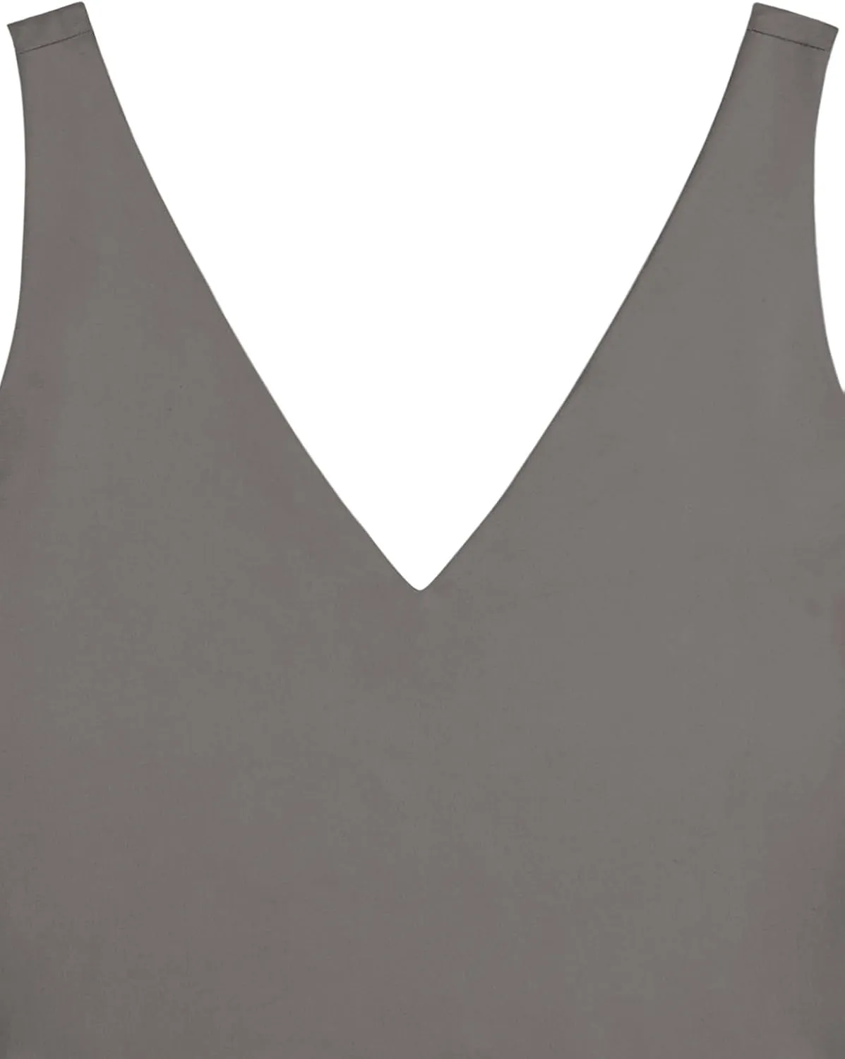 REORIA Butsmooth Womens Trendy Sexy Plunge Deep V Neck Sleeveless V Backless Slim Fit Going Out Crop Tank Tops