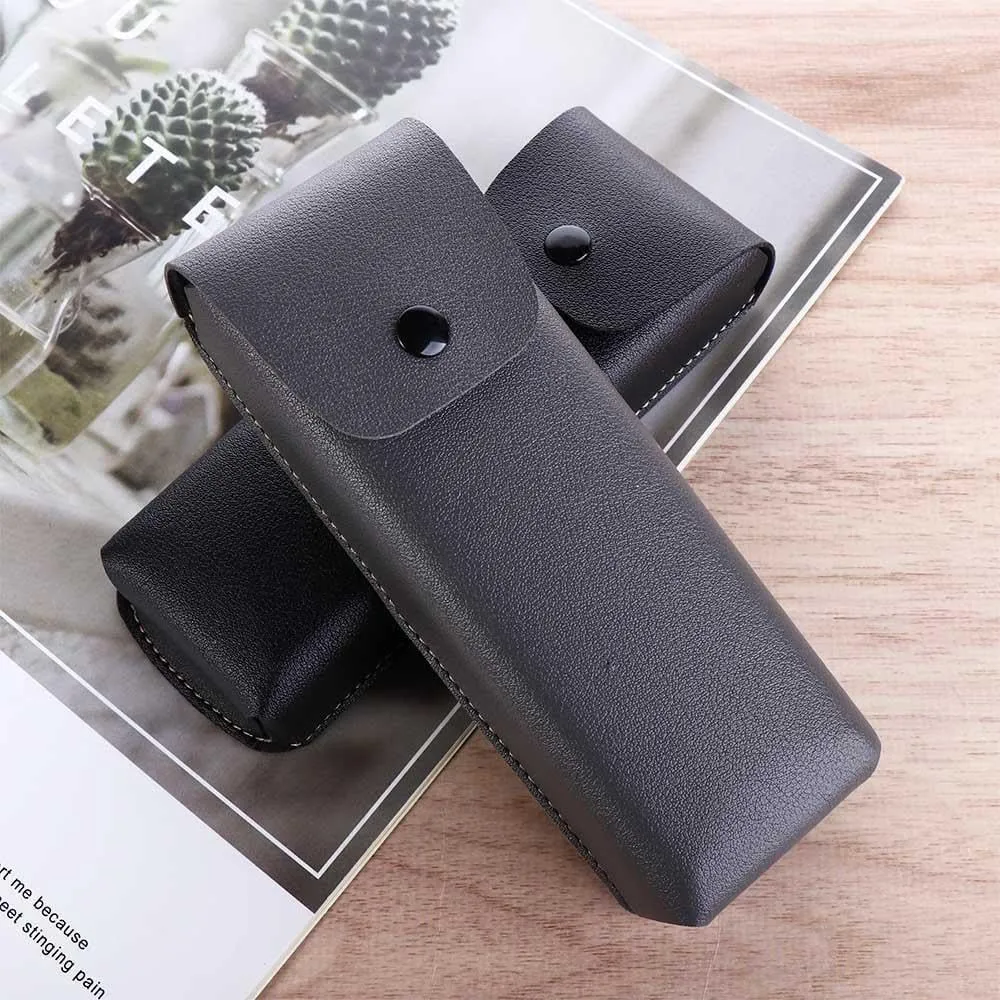 Retro Waistpack Glasses Case - Portable PU Leather Eyeglass Holder Sunglass Pouch with Belt Clip for Men/Women(Green)