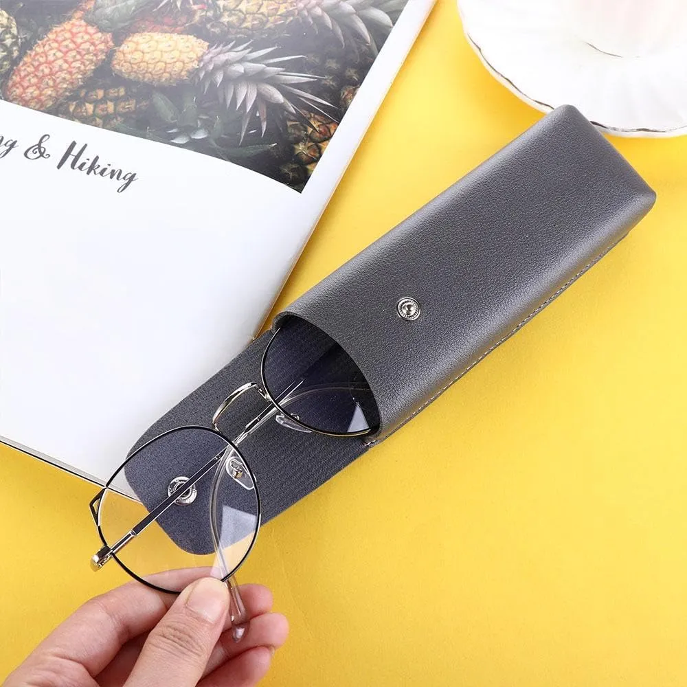 Retro Waistpack Glasses Case - Portable PU Leather Eyeglass Holder Sunglass Pouch with Belt Clip for Men/Women(Green)