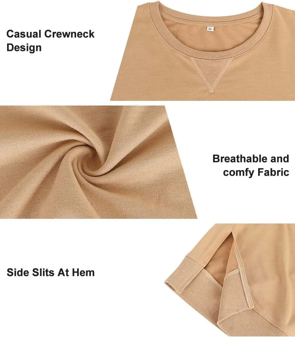 RITERA Plus Size Tops for Women Winter Long Sleeve Basic Loose fit Pullover Sweatshirts Oversized Tunic Shirts