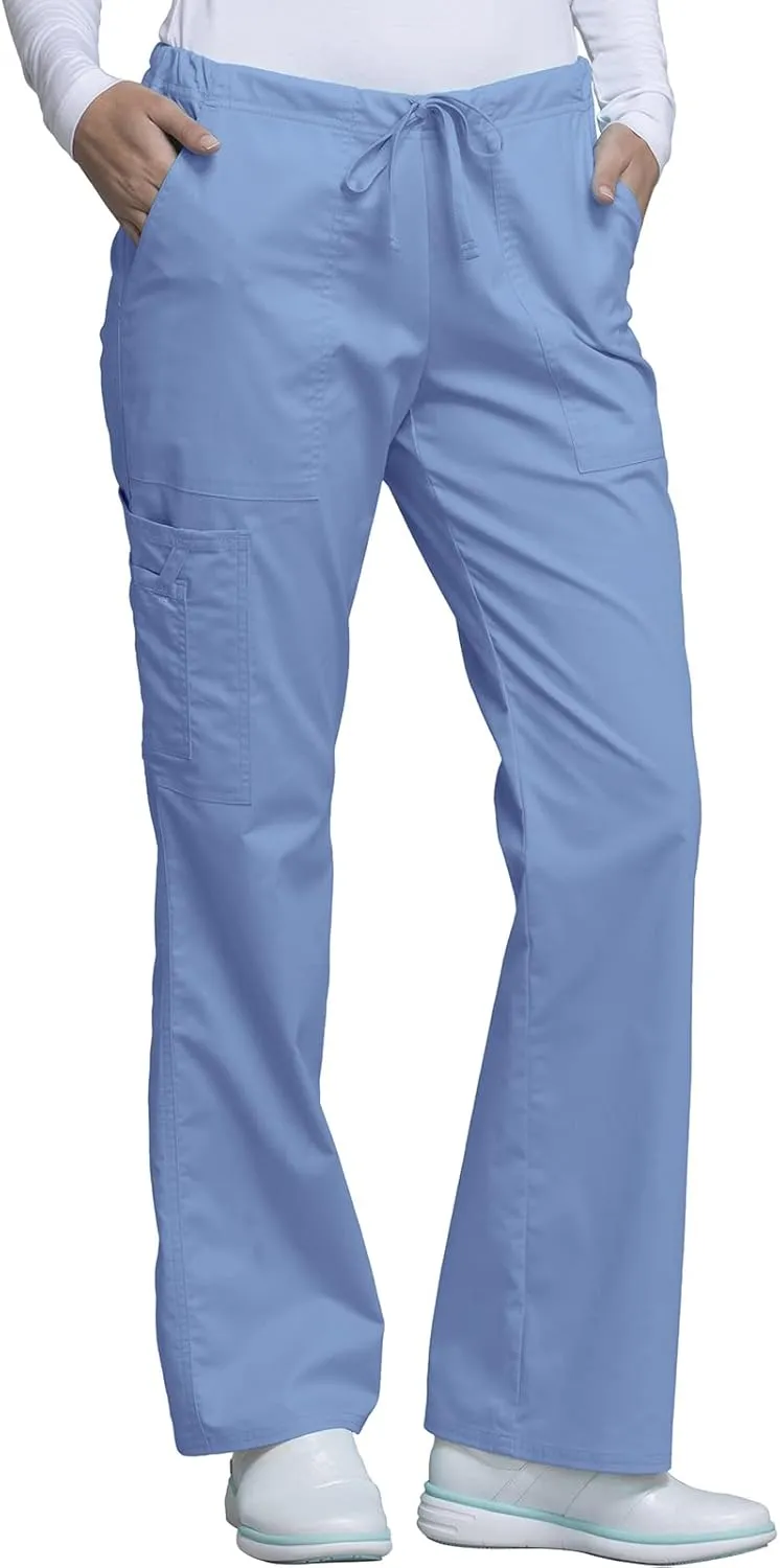 Scrubs for Women Workwear Core Stretch Drawstring Cargo Scrub Pants 4044