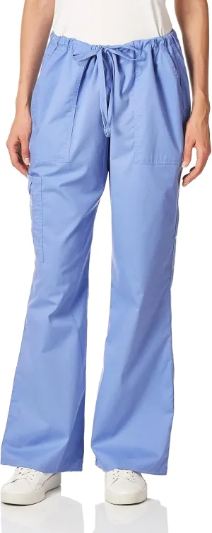 Scrubs for Women Workwear Core Stretch Drawstring Cargo Scrub Pants 4044