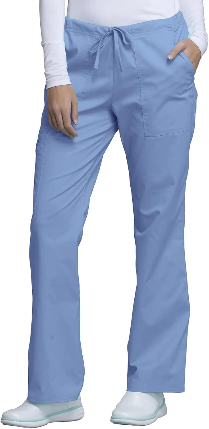 Scrubs for Women Workwear Core Stretch Drawstring Cargo Scrub Pants 4044