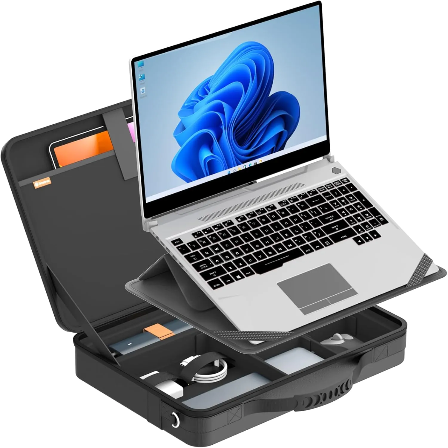 Smatree MobileBase Laptop Shoulder Sleeve with Stand for 15-16 inch Acer Aspire 3/5/7/Vero 16, for TravelMate P4/P2, Swift 16 AI/Swift Go 16, ConceptD 3 Ezel/Pro, Chromebook 516 GE/Nitro 5 (A485S)