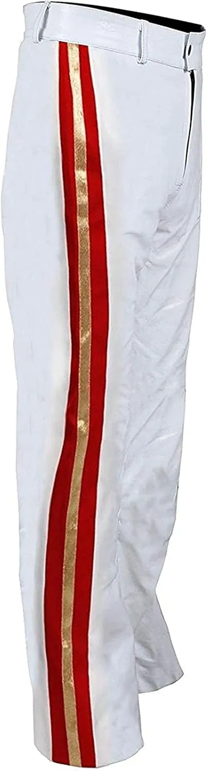 SpazeUp Mens Star Concert Belted Costume 80s Singer Jacket - Wembley Costume Adults Lead Singer Yellow Jacket Outfit