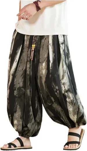 Spring Men Wide-Leg Pants Male Casual Oversize Loose Harem Women Trousers