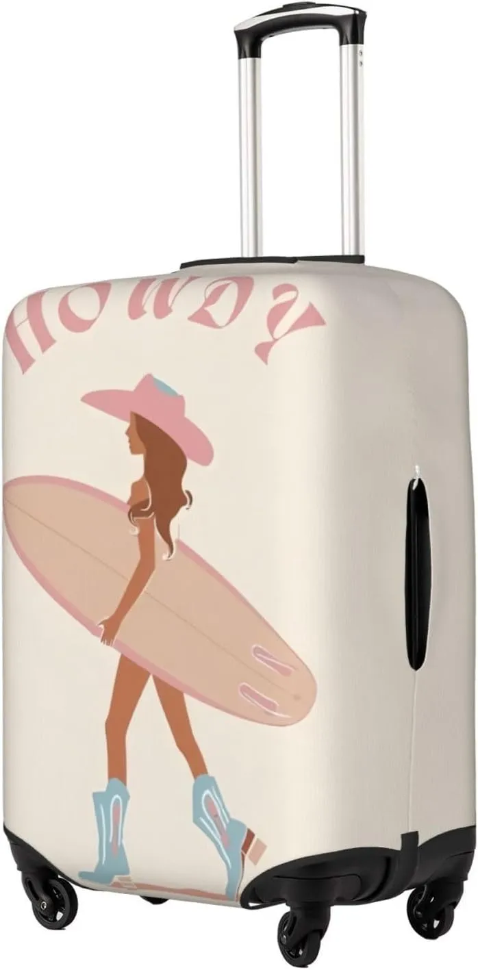 Surfer Girl Travel Luggage Covers Elastic Suitcase Protector Washable Baggage Covers