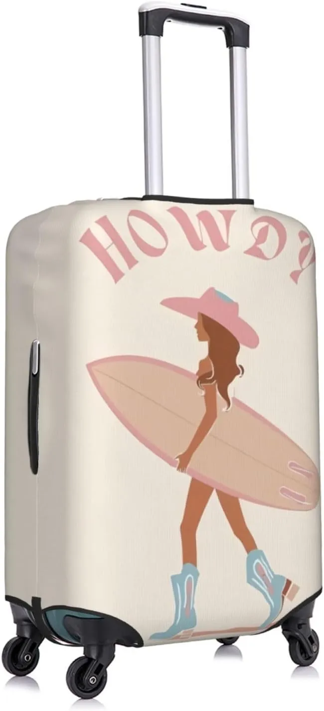 Surfer Girl Travel Luggage Covers Elastic Suitcase Protector Washable Baggage Covers