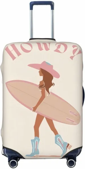 Surfer Girl Travel Luggage Covers Elastic Suitcase Protector Washable Baggage Covers