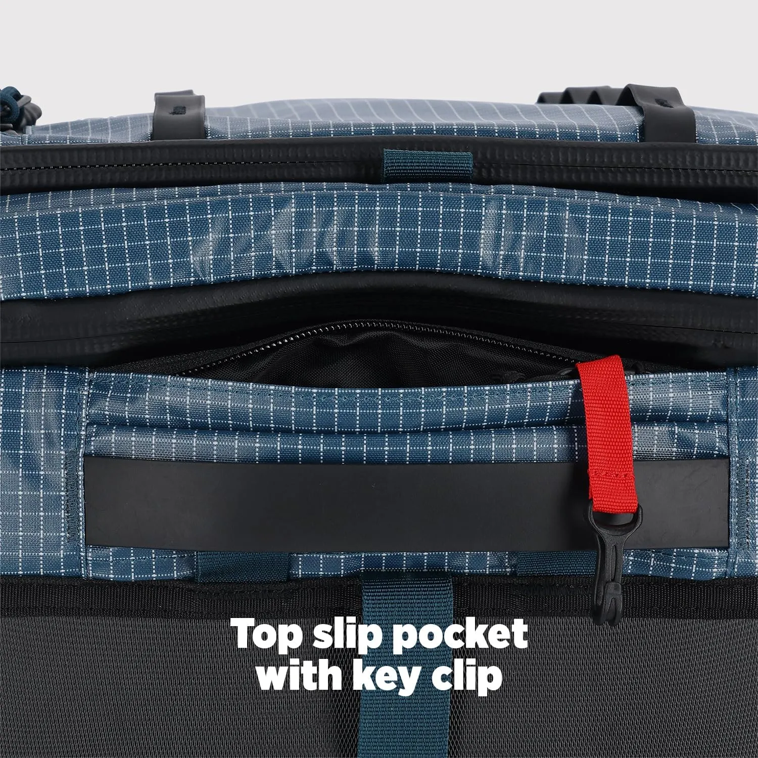Topo Designs Global Travel Roller Bag Suitcase, 44L Carry-On, 3 Handles, Smooth Heavy Duty Wheels, Telescoping Handle, Durable   Rugged, WRAP Certified, PFAS Free (Apex Pond Blue)