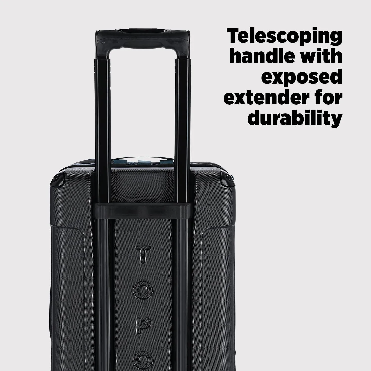 Topo Designs Global Travel Roller Bag Suitcase, 44L Carry-On, 3 Handles, Smooth Heavy Duty Wheels, Telescoping Handle, Durable   Rugged, WRAP Certified, PFAS Free (Apex Pond Blue)