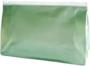 TSA Approved Frosted PVC Clear Toiletry Bag, TSA Approved Plastic PVC Makeup Pouch with Zipper, 9.84 x 5.91 x 2.76 inches, Yellow for Carry-on Travel Essentials (Frosted green)