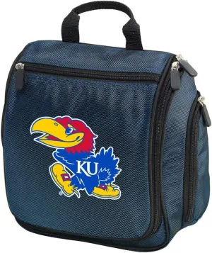 University of Kansas Toiletry Bag Or Hanging KU Hayhawks Shaving Kit for Men