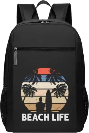 Wave Surf Surfing Surfer Backpack 17 Inch For Travel Laptops Backpack