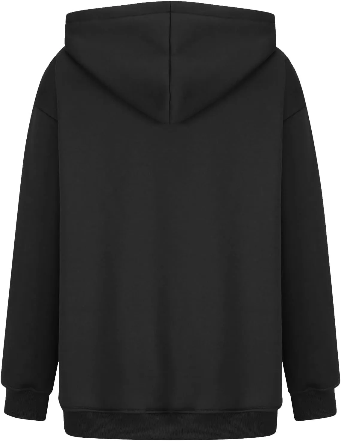 Women Solid Basic Hoodies Fall Outfits Long Sleeve Sweatshirts Pullover Drop Shoulder Tops with Pocket