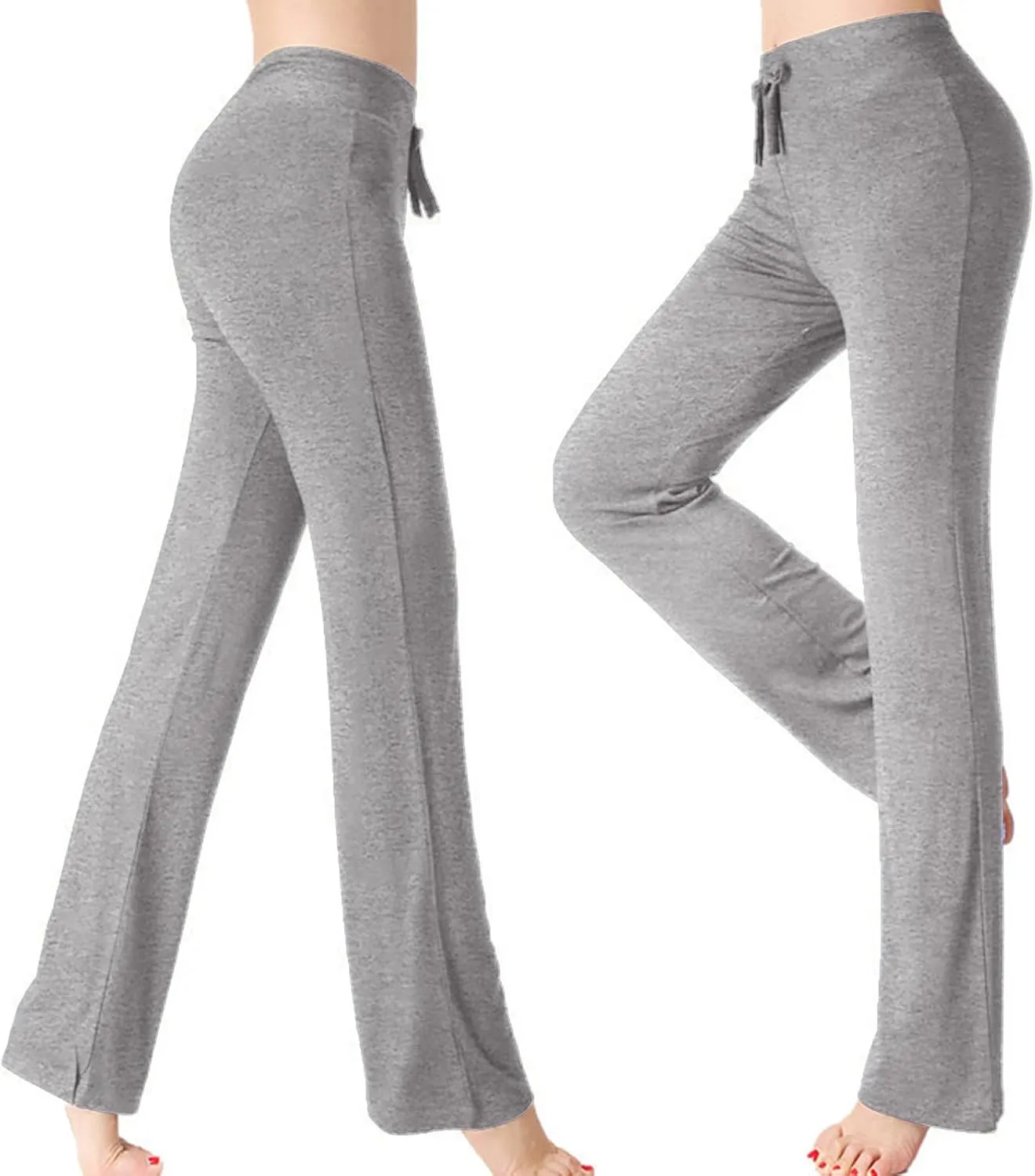 Women's Baggy Flared Pants Loose High Waist Wide Leg Pants Workout Out Leggings Casual Trousers Yoga Gym Pants