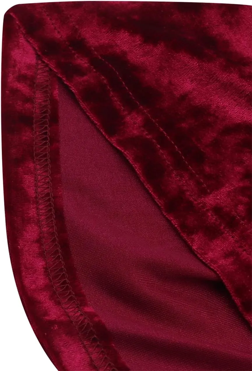 Women's Pants Wide Leg Gothic Sweatpants High Waist Velvet Flares Bell Bottoms Pants Ladies Casual Trousers