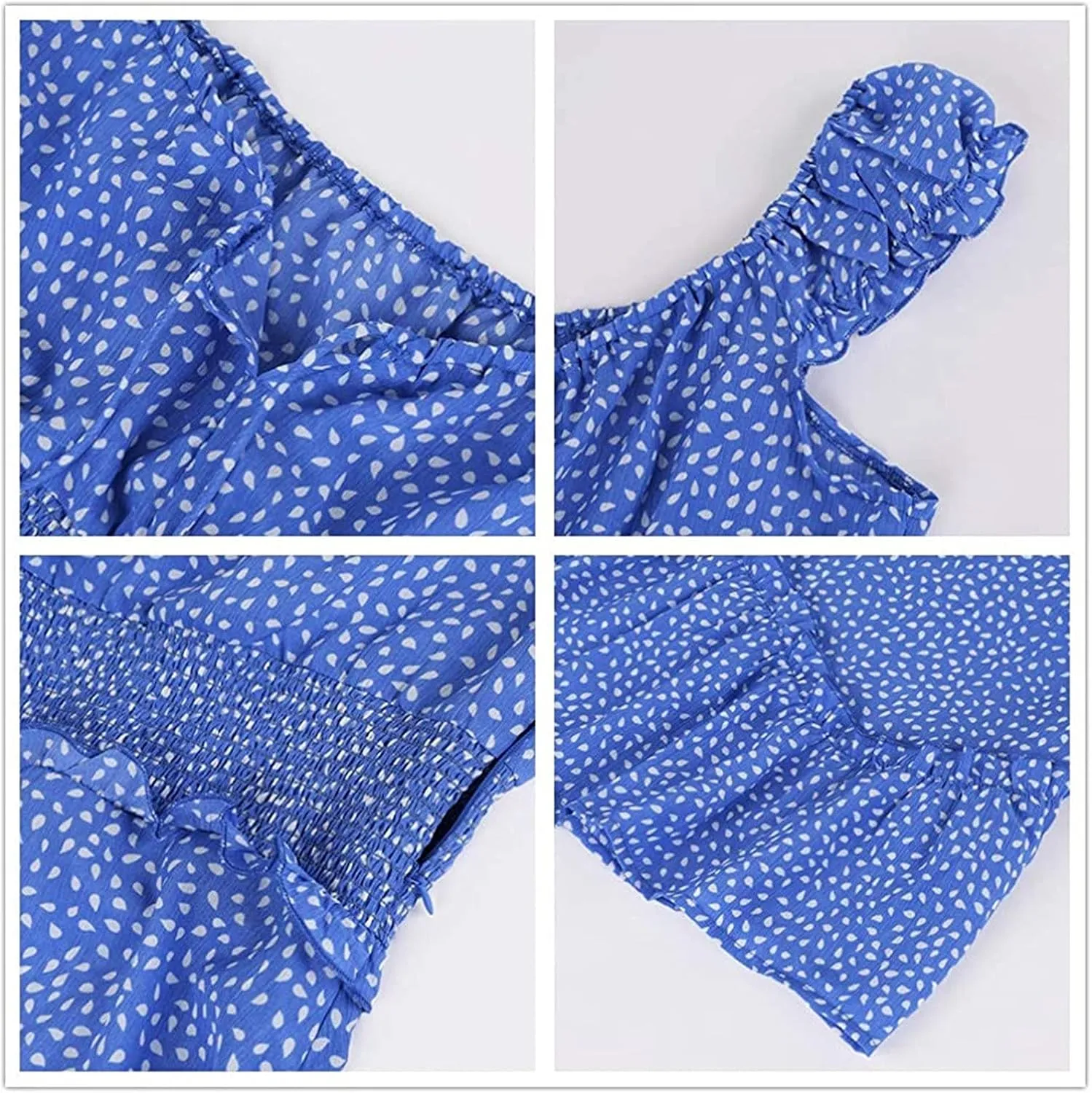 Womens Summer Sundress Casual Ruffle Sleeve Tie Front Mini Dress Sexy Short Dress Floral Boho Vacation Dresses