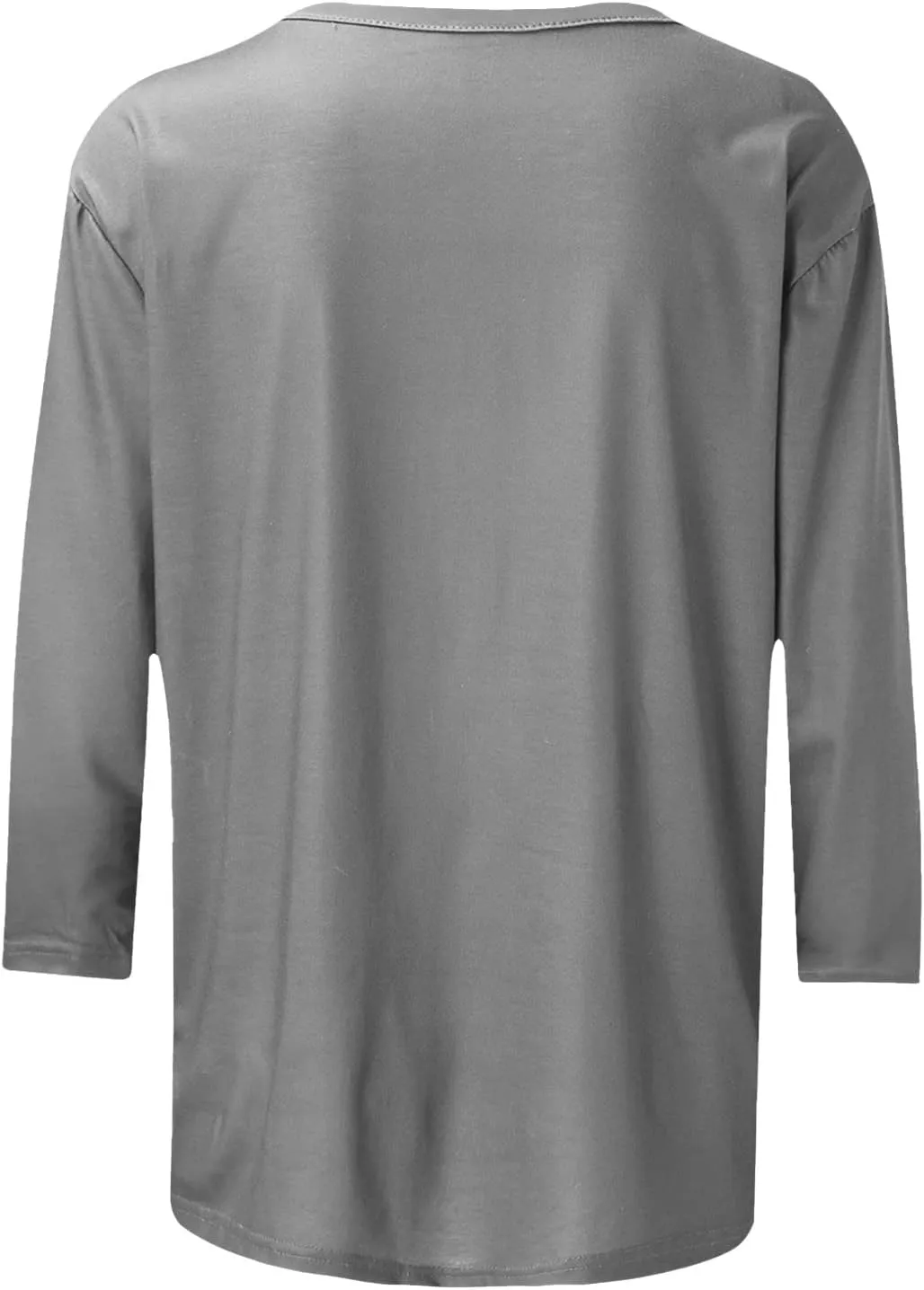 Womens Summer Tops 3/4 Sleeve Work Blouse Business Casual Shirts Cute Dressy Loose Fit Pullover
