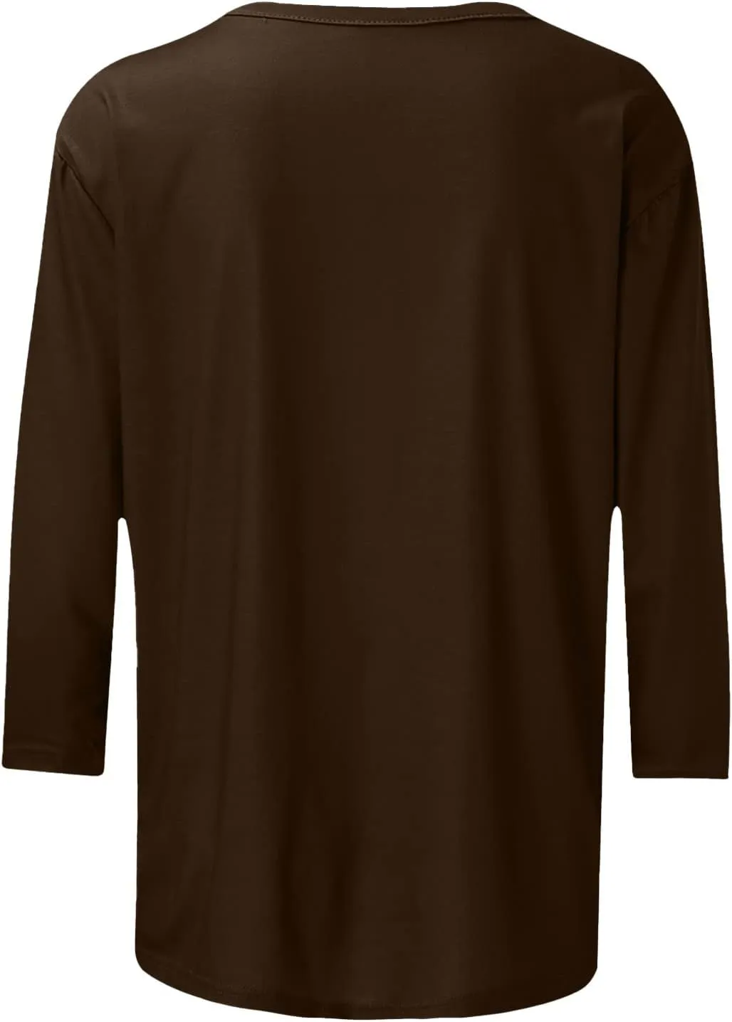 Womens Summer Tops 3/4 Sleeve Work Blouse Business Casual Shirts Cute Dressy Loose Fit Pullover