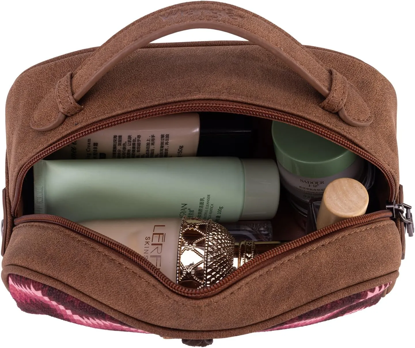 Wrangler Makeup Pouch Bag Mini Western Toiletry Purse Cosmetic Organizer Paisley Travel Pouch for Women