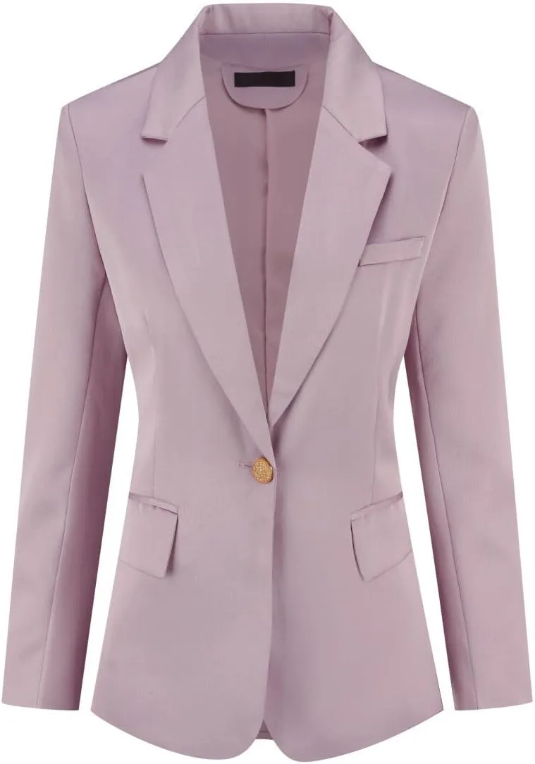 YYNUDA Women's Business Suit Set Ladies 2 Piece Office Work Solid Blazer Jacket and Pants